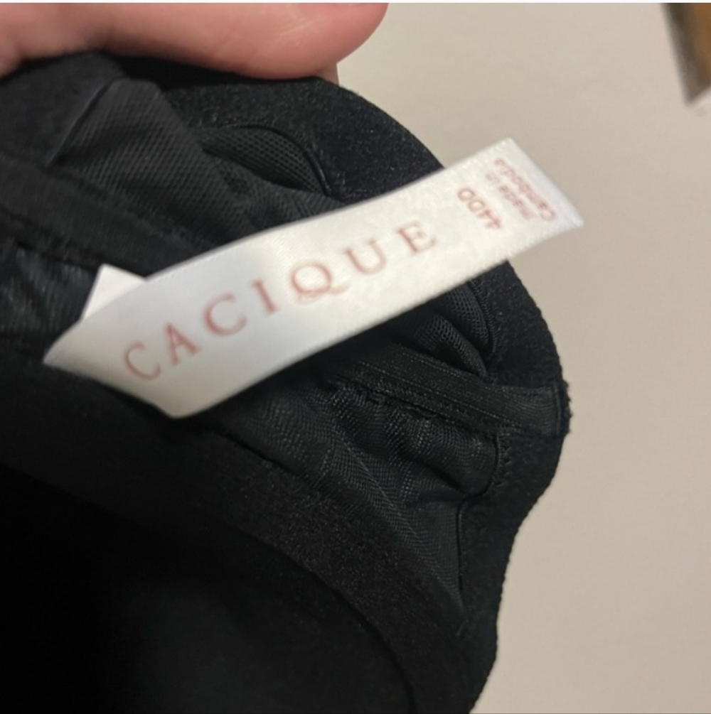 CACIQUE Padded Racerback BRA boost plunge LIKE NEW front closure SIZE 44DD - Picture 4 of 6